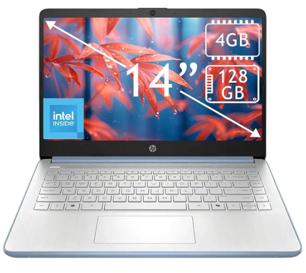 Laptops | HP HP_N150_4/128_Blue-ROW — Laptop B86L6UA, 14" 1366x768 HD, Intel N150, 4GB, 128GB SSD, Windows 11 S, Inglés