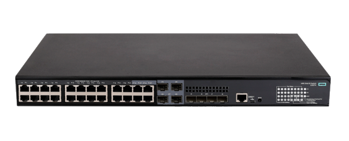 Switches | HP ENTERPRISE FS-JL827A — Switch HPE FlexNetwork 5140 EI, 24 Puertos Gigabit Ethernet 10/100/1000 24 x PoE 370W, 4 Puertos SFP+, 128 Gbit/s, 16384 Entradas, Administrado