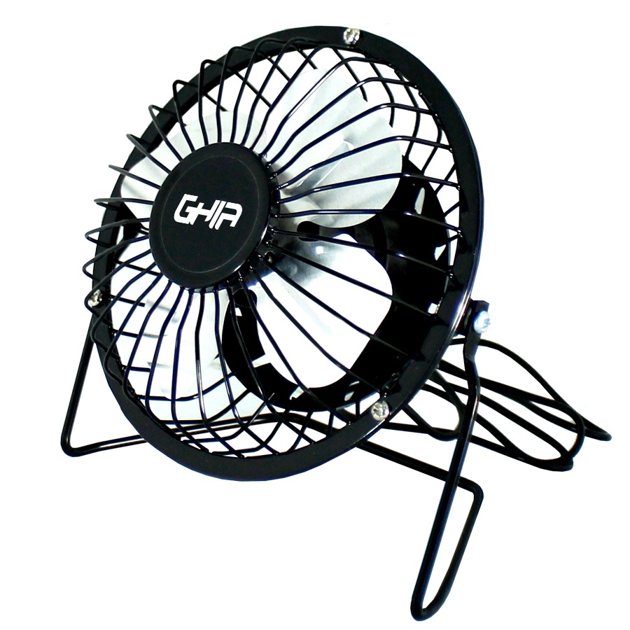 Ventiladores | GHIA GAC-205 — Ventilador de Escritorio , 4", USB, Negro