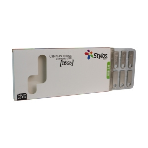 Memorias USB | STYLOS STUSB2016 — Memoria USB ST100, 16GB, USB 2.0, Plata, 20 Piezas