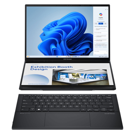 Laptops | ASUS 90NB14X1-M00SZ0 — Laptop Zenbook Duo UX8406CA-QL429X, 14" 1920x1200 WUXGA Táctil, Intel Core Ultra 7 255H, 16GB, 1TB SSD, Windows 11 Pro, Español