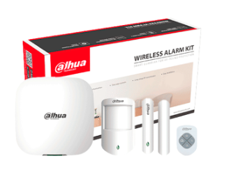 Kits de Alarma | DAHUA DHT2480024 — Kit Sistema de Alarma , Inalámbrico, 150 Zonas de Alarma, 1 Sensor de Movimiento, 1 Sensor Puerta/Ventana, con Panel de Control