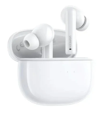 Audífonos Intrauriculares | UGREEN 35725 — Audífonos Intrauriculares con Micrófono HiTune T3 Pro, Inalámbrico, Bluetooth, Cancelación de Ruido, Blanco