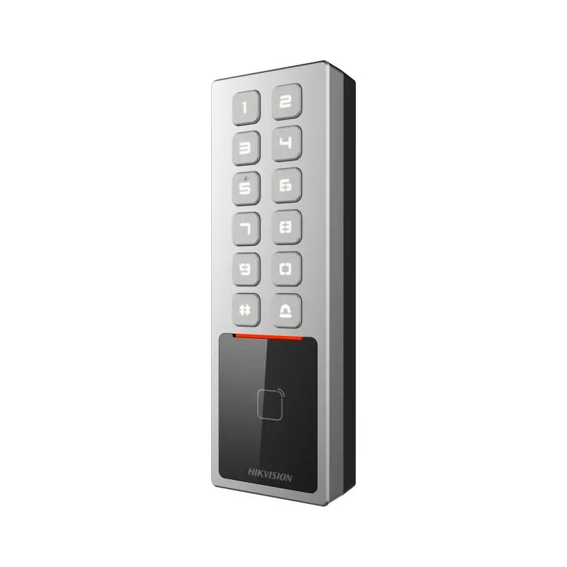 Teclados y Controles Remoto | HIKVISION DS-K1T805MX — Teclado Antivandálico, PIN/Tarjeta MIFARE, 10.000 Usuarios