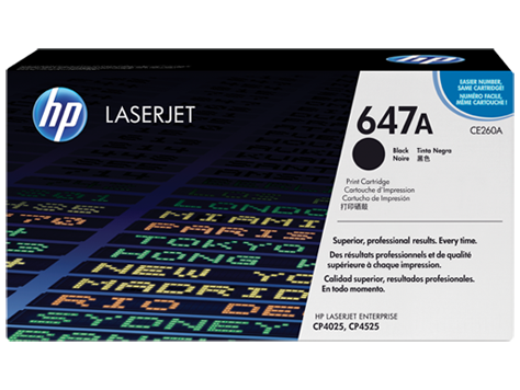 Tóner | HP CE260A — Tóner 647A Negro, 8.500 Páginas