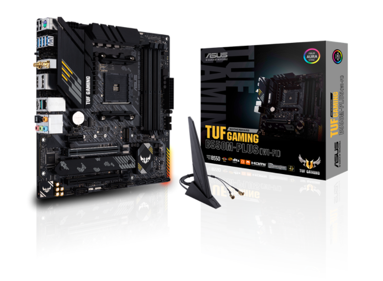 Tarjetas Madre | ASUS 90MB1490-M0AAY0 — Tarjeta Madre Micro ATX B550M PLUS TUF Gaming WI-FI, S-AM4, AMD B550, HDMI, max. 128GB DDR4 para AMD ― Requiere Actualización de BIOS para la Serie Ryzen 5000
