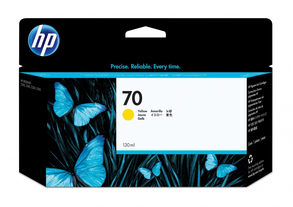 Cartuchos | HP C9454A — Cartucho 70 Amarillo Original 130ml