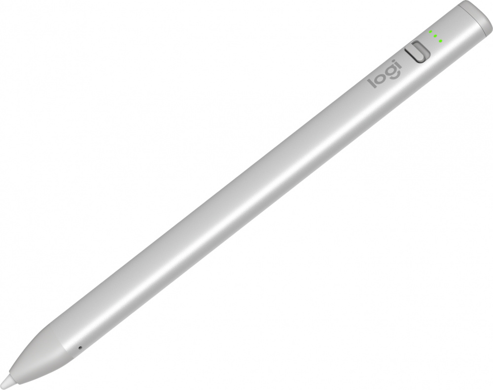 Apple Pencil | LOGITECH 914-000070 — Crayon Lápiz Digital para iPad, Plata/Blanco
