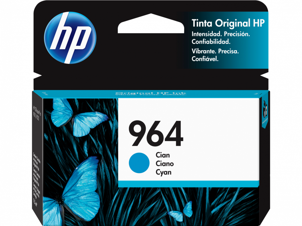 Cartuchos | HP 3JA50AL — Cartucho 964 Cian Original, 700 Páginas