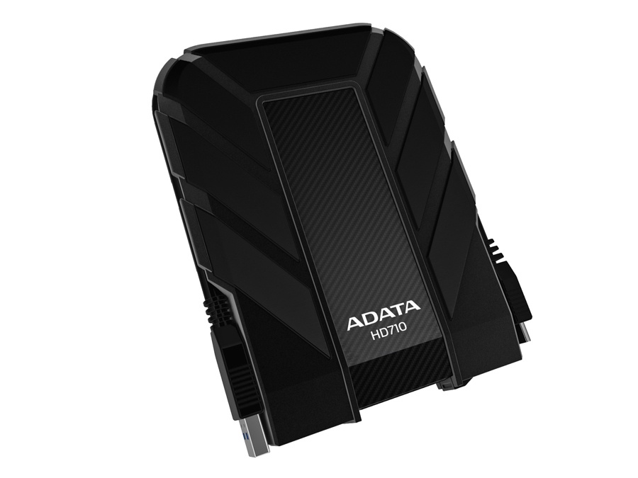 Discos Duros Externos | ADATA AHD710-1TU3-CBK — Disco Duro Externo Durable HD710 1TB Negro 2.5", 1TB, USB-A 3.0, Negro, Resistente a Golpes/Agua, para Mac/PC