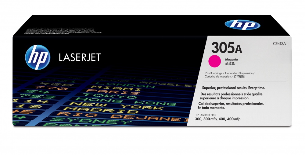 Tóner | HP CE413A — Tóner 305A Magenta, 2.600 Páginas