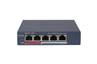 Switches | HIKVISION DS-3E1105P-EI/M — Switch , 5 Puertos Fast Ethernet 10/100, 1.2 Gbit/s, 2000 Entradas, Administrado