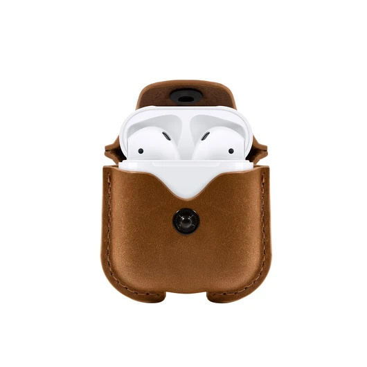 Accesorios Apple Music | TWELVE SOUTH 12-1803 — Funda AirSnap para AirPods, Café