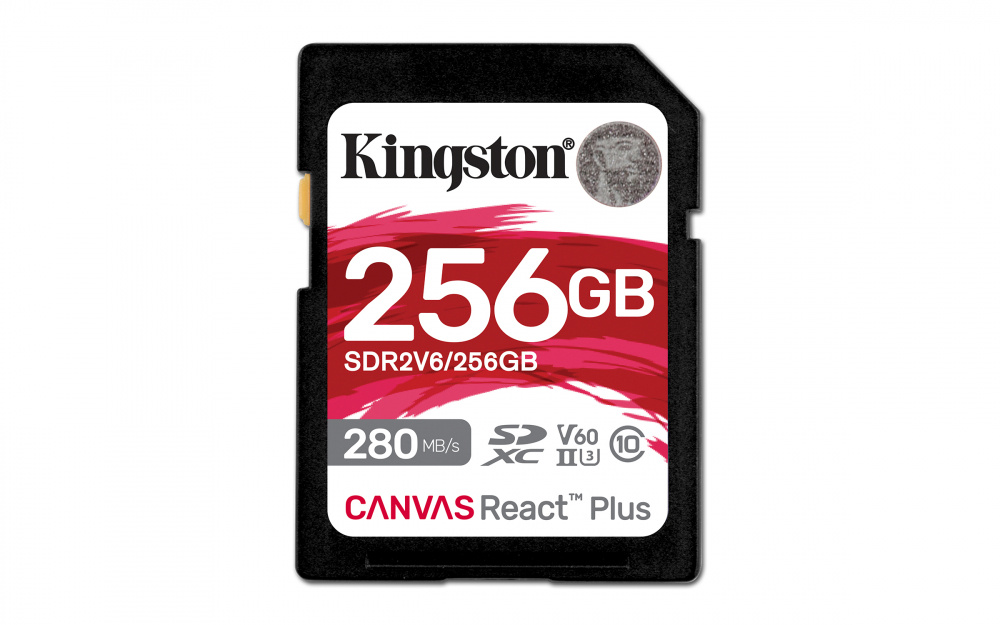 Memorias Flash | KINGSTON SDR2V6/256GB — Memoria Flash Canvas React Plus V60, 256GB, SDXC UHS-II Clase 10