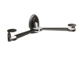 Soportes | GHIA SAV-1 — Soporte Plegable Universal para DVD, Blu-Ray, A/V, hasta 3kg, Negro/Blanco