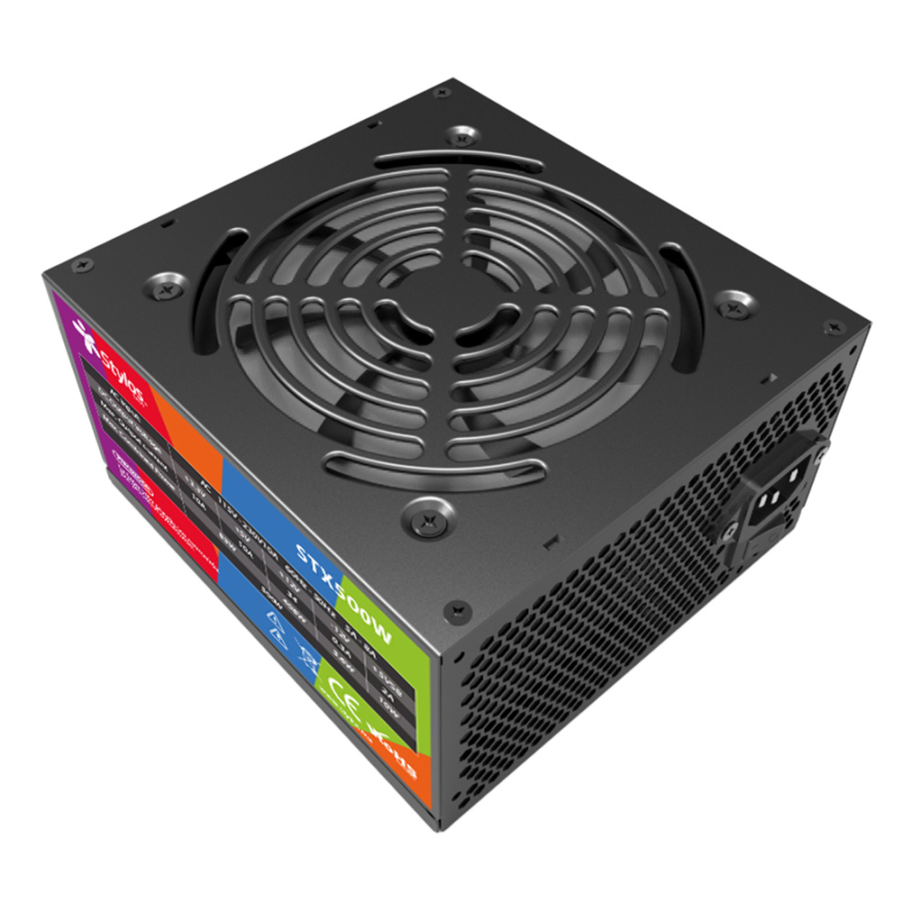 Fuentes de Poder para PC's | STYLOS STFPATX1B — Fuente de Poder ATX, 24-pin ATX, 120mm, 500W