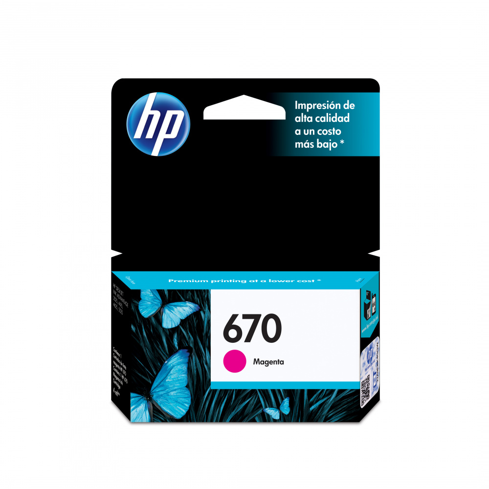Cartuchos | HP CZ115AL — Cartucho 670 Magenta Original, 300 Páginas