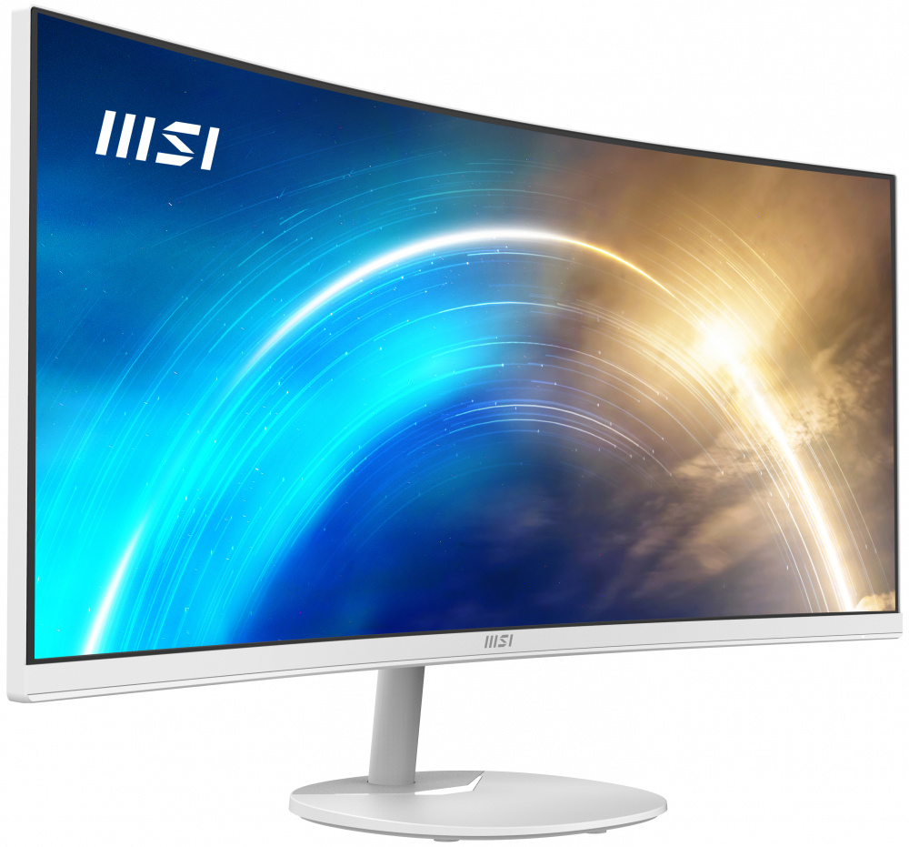 Monitores | MSI PRO MP341CQW — Monitor Curvo LED VA 34", 3440x1440 Ultra Wide Quad HD, FreeSync, 100Hz, HDMI/DisplayPort, Bocinas Integradas, Blanco