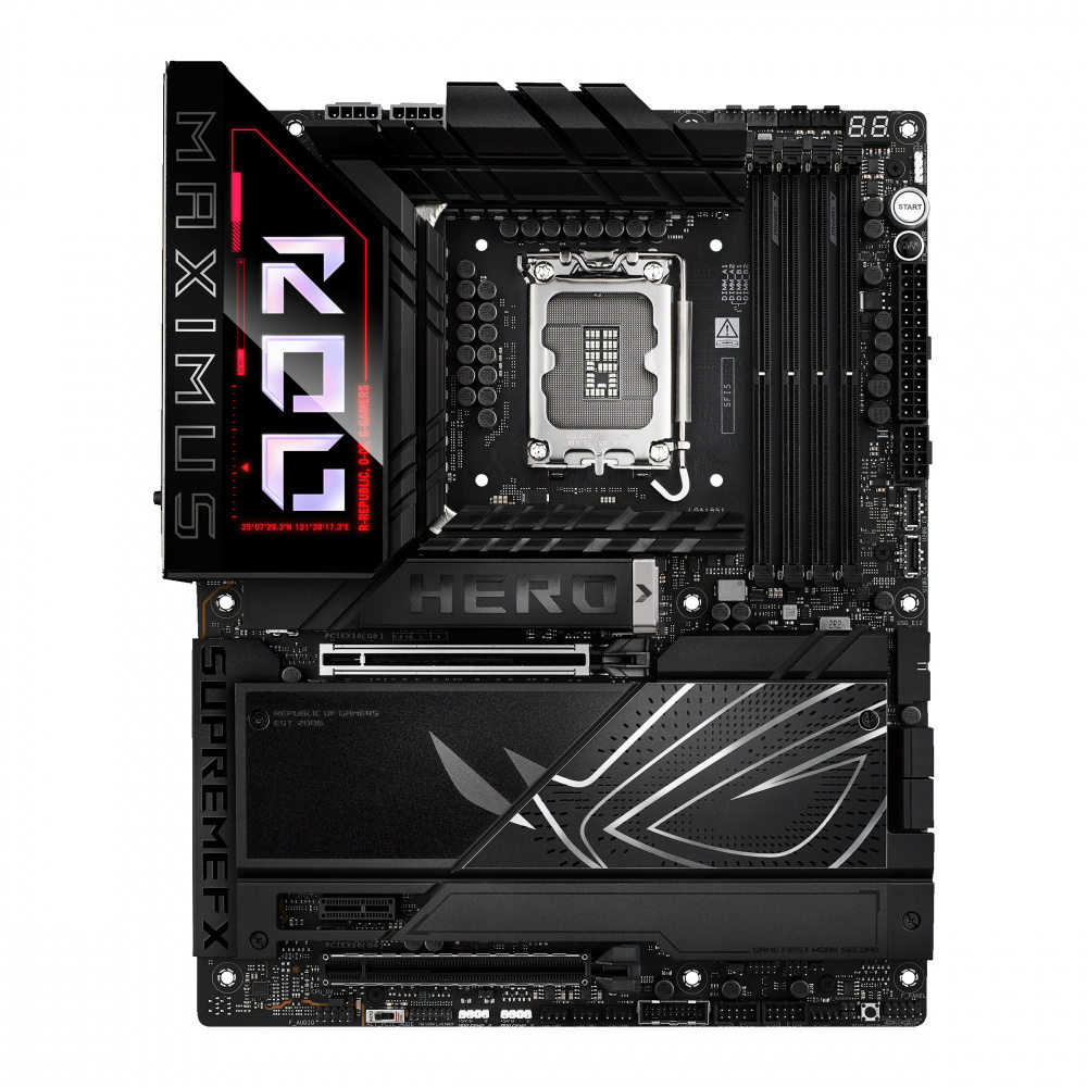 Tarjetas Madre | ASUS 90MB1ID0-MVAAY0 — Tarjeta Madre ROG MAXIMUS Z890 HERO, ATX, LGA 1851, Intel Z890, 192GB DDR5, HDMI/DP para Intel