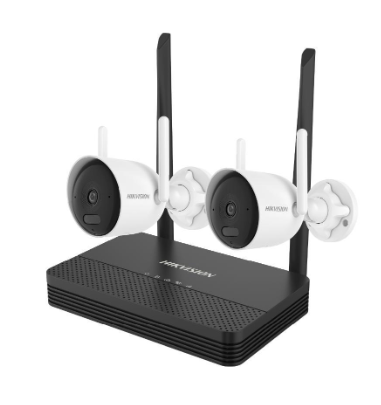 Kits de Vigilancia | HIKVISION NKS422WBH — Kit de Vigilancia de 2 Cámaras IP Bullet WiFi con Grabadora de 4 Canales
