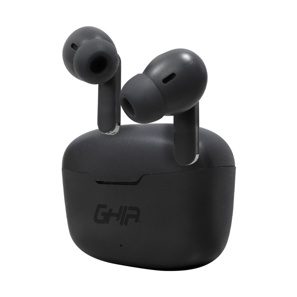 Audífonos Intrauriculares | GHIA TWS-2N — Audífonos Intrauriculares con Micrófono TWS-2, Inalámbrico, Bluetooth, USB-C, Negro