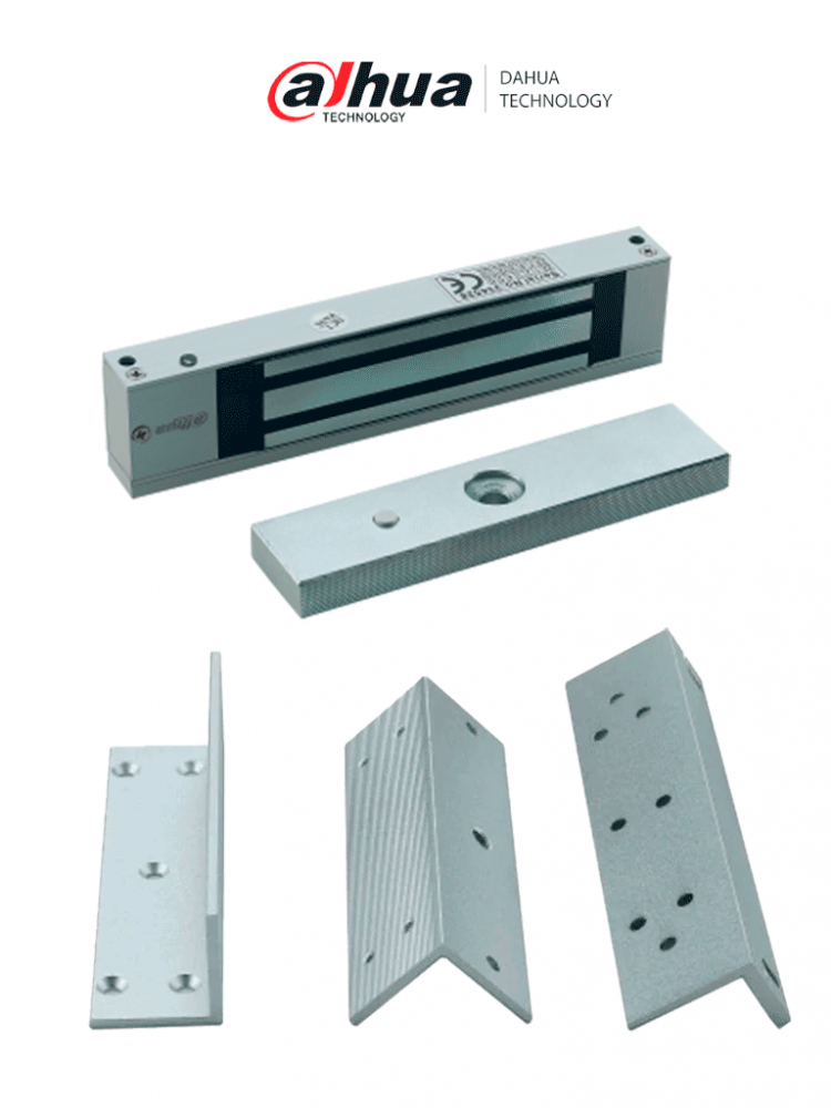 Cerraduras | DAHUA ASF280AV1+ASF280ZLV1 — Cerradura Electromagnética , 280kg, Plata