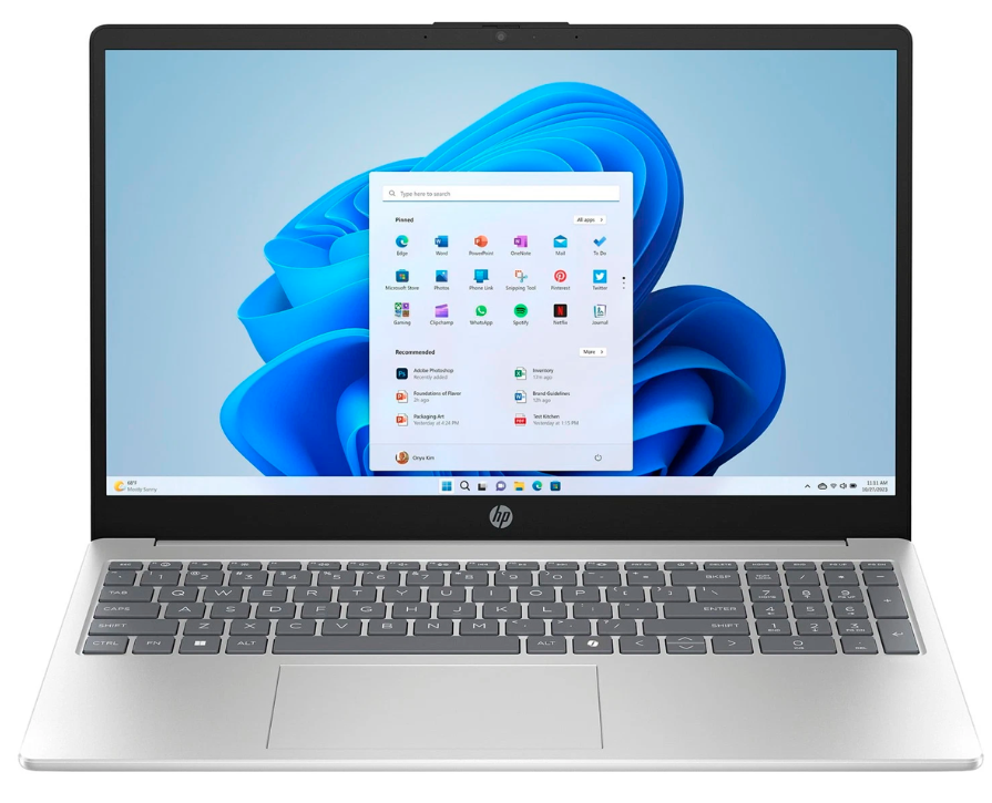 Laptops | HP B8LA8UA-ROW — Laptop 15-fc0027ca, 15.6" 1920x1080 Full HD Táctil, AMD Ryzen 7 7730U, 16GB, 512GB SSD, Windows 11 Home, Inglés