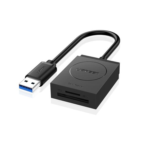 Lectores de Memoria | UGREEN 20250 — Lector de Memoria , SD/TF, USB A 3.0, Negro/Gris