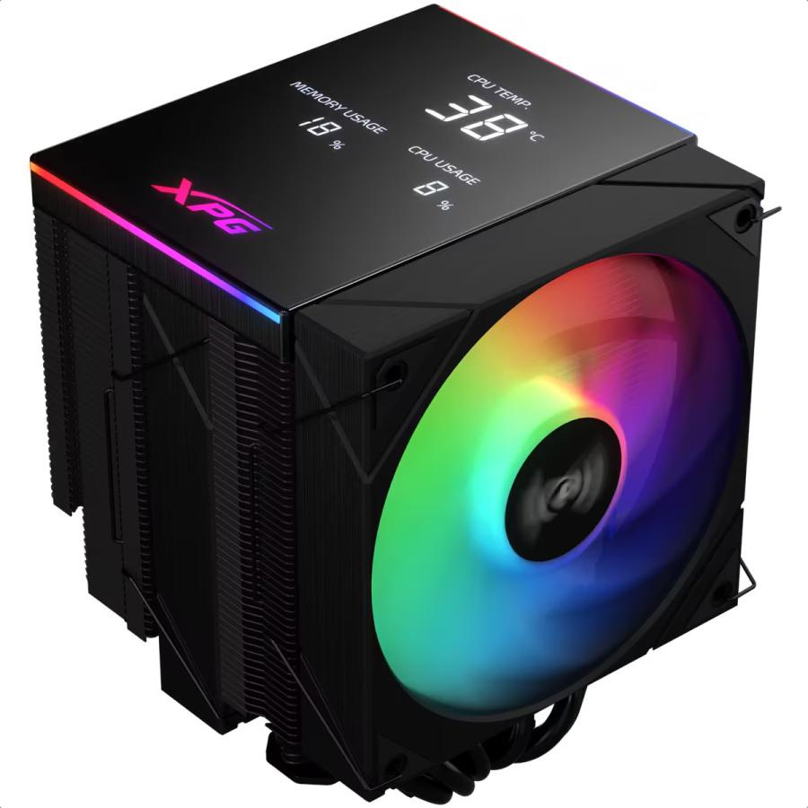 Disipadores para CPU | XPG MAESTROPLUS62DA-BKCWW — Disipador CPU Maestro Plus 62DA ARGB, 120mm, hasta 1800RPM, Negro