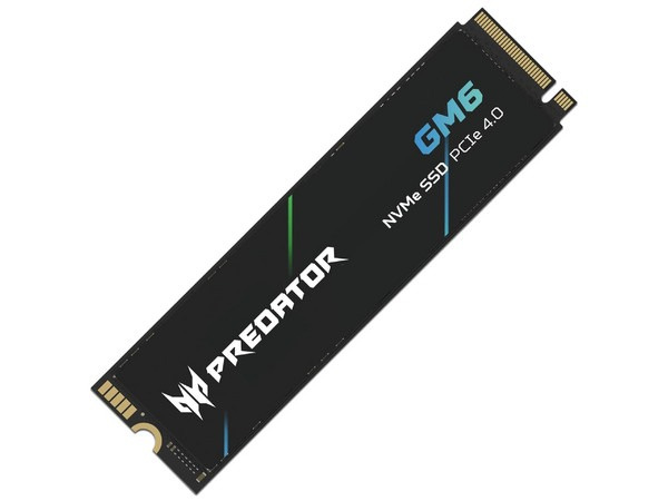 SSD | ACER BL.9BWWR.133 — SSD Predator GM6 NVMe, 1TB, M.2, PCI Express 4.0, 6200 MB/s Escritura, 7200 MB/s Lectura