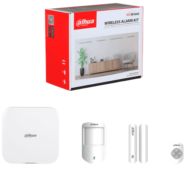 Kits de Alarma | DAHUA DHI-ART-ARC3800H-03-W2 — Kit Sistema de Alarma ART-ARC3800H-03-W2, Inalámbrico, 4 Zonas de Alarma, 1 Sensor de Movimiento, 1 Sensor Puerta/Ventana, sin Panel de Control