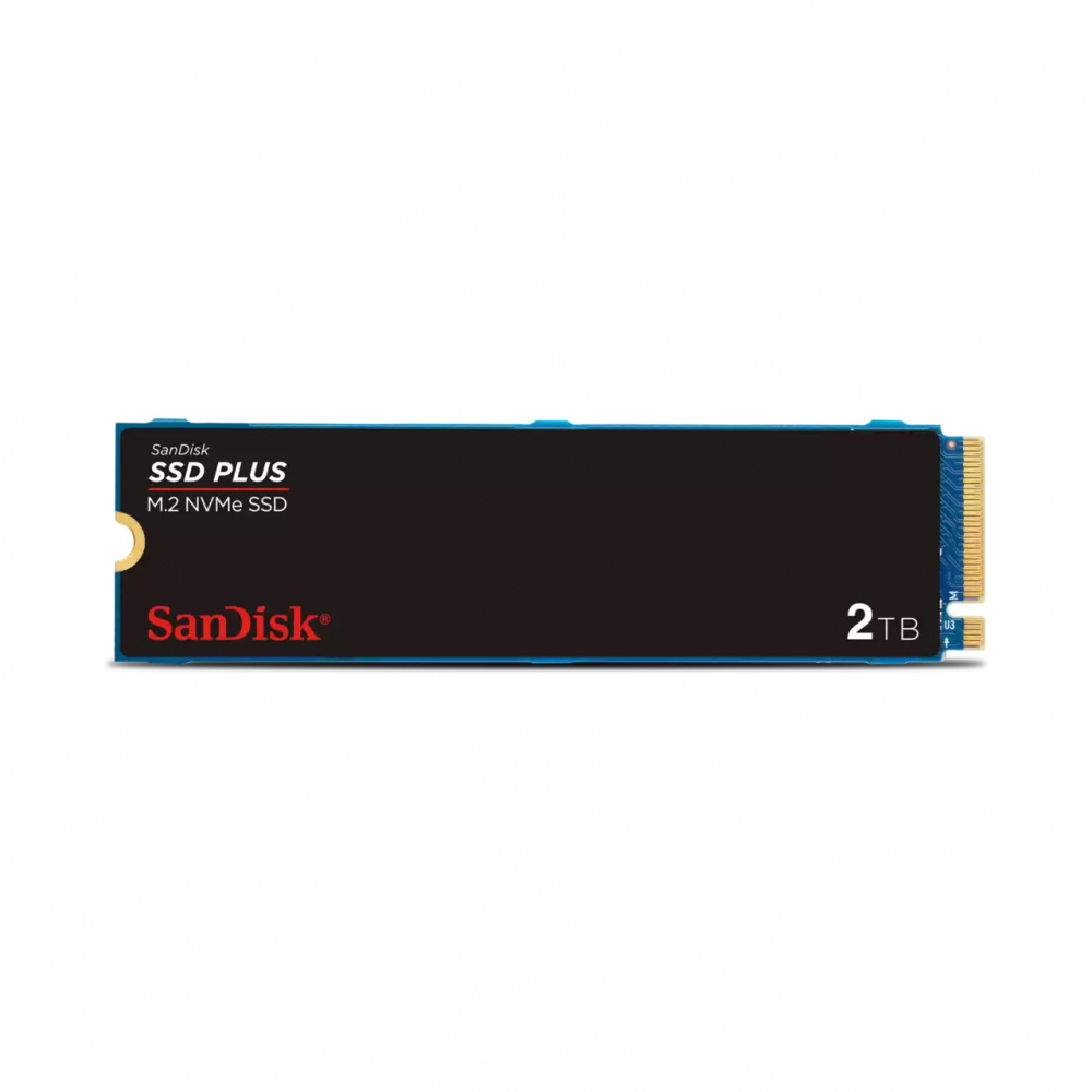 SSD | SANDISK SDSSDA3N-2T00-G26 — SSD Plus NVMe, 2TB, M.2, PCI Express 3.0, 3200 MB/s Lectura