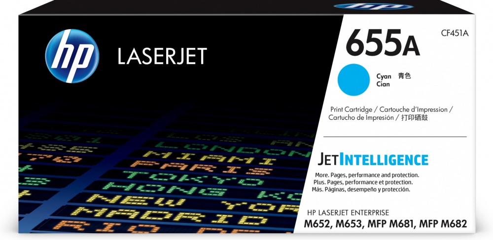 Tóner | HP CF451A — Tóner 655A Cian, 10.500 Páginas