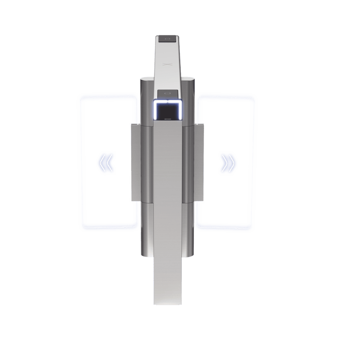 Puertas de Cortesía y Torniquetes | HIKVISION DS-K3B530X-M/MPG-DP90 — Base Central para Torniquete , Acero Inoxidable, Requiere Torniquetes Izquierdo y Derecho.