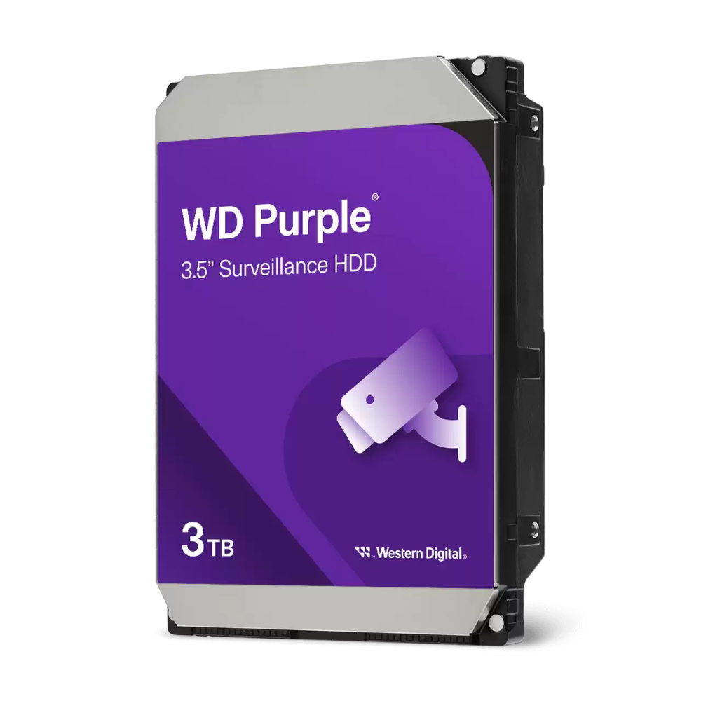 Discos Duros para Videovigilancia | WESTERN DIGITAL WD34PURZ — Disco Duro para Videovigilancia Purple 3.5", 3TB, SATA III, 6 Gbit/s, 5400RPM, 128MB Caché