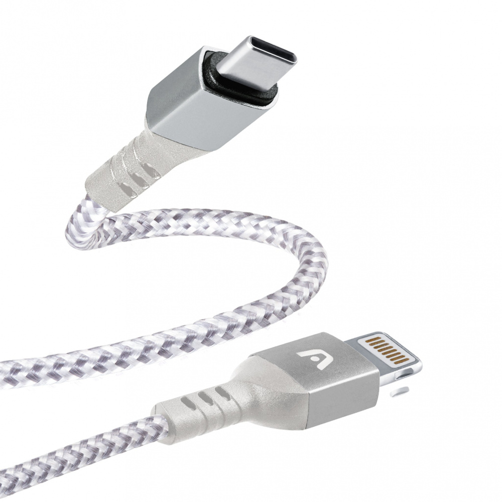 Adaptadores / Cables para Apple | ARGOMTECH ARG-CB-0024WT — Cable USB-C Macho - Lightning Macho, 1.8 Metros, Blanco