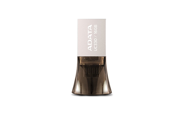 Memorias USB | ADATA AUC330-16G-RBK — Memoria USB UC330 OTG 16GB, 16GB, USB-A/Micro-USB 2.0, Negro/Plata