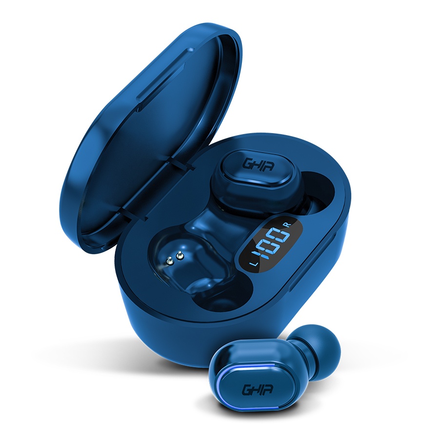 Audífonos Intrauriculares | GHIA TWS-1A — Audífonos Intrauriculares , Inalámbrico, Bluetooth, Azul