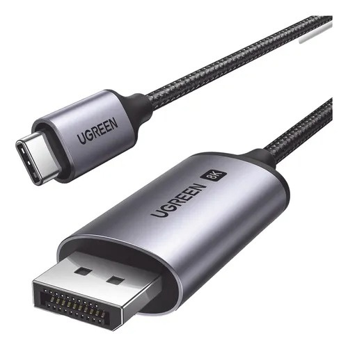 Cables de Audio / Video DisplayPort | UGREEN 25839 — Cable DisplayPort DisplayPort 1.4 Macho - USB-C Macho, 7680x4320 8K, 3 Metros
