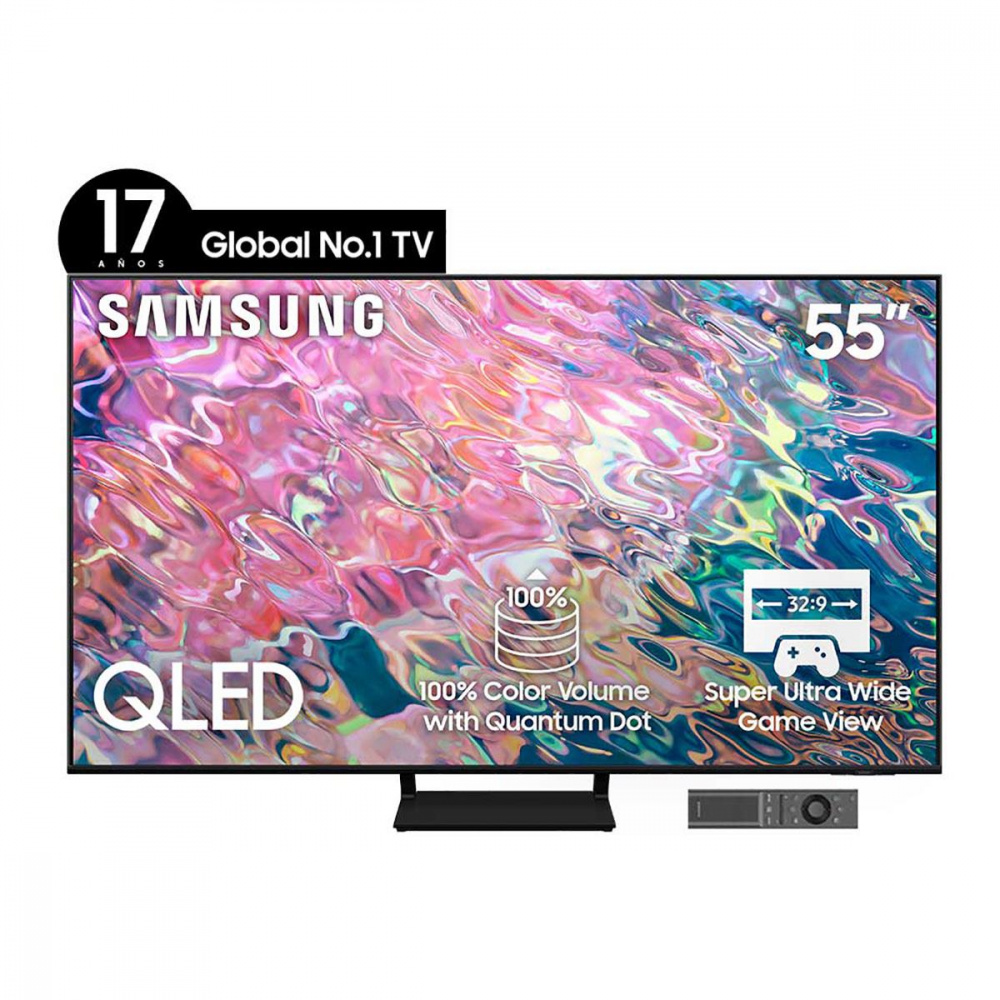 Pantallas | SAMSUNG QN55Q65BAFXZX — Smart TV QLED Q65B 55", 4K Ultra HD, Negro