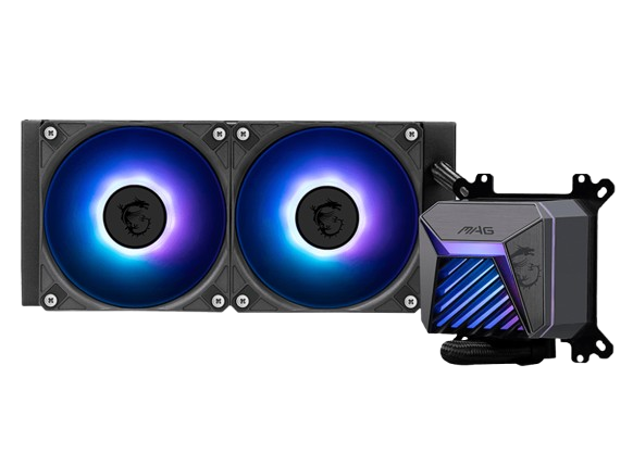 Enfriamiento Líquido | MSI MAG CORELIQUID A15 240 — Coreliquid A15 240 Enfriamiento Líquido para CPU, 2x 120mm, hasta 2200RPM, Negro