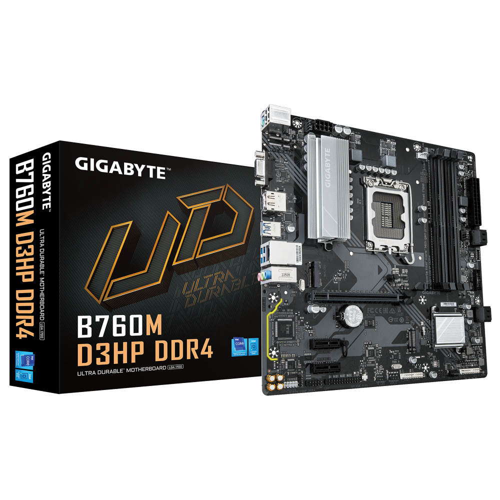 Tarjetas Madre | GIGABYTE B760M D3HP DDR4 — Tarjeta Madre , Micro-ATX, LGA 1700, Intel B760, 128GB DDR4, HDMI/DP para Intel