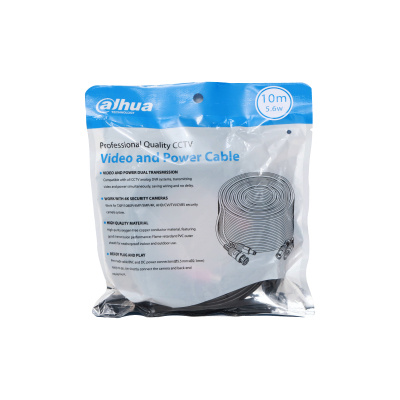 Cables Coaxiales | DAHUA DH-PFM942I-10-5 — Cable Coaxial BNC Macho - BNC Macho, 10 Metros