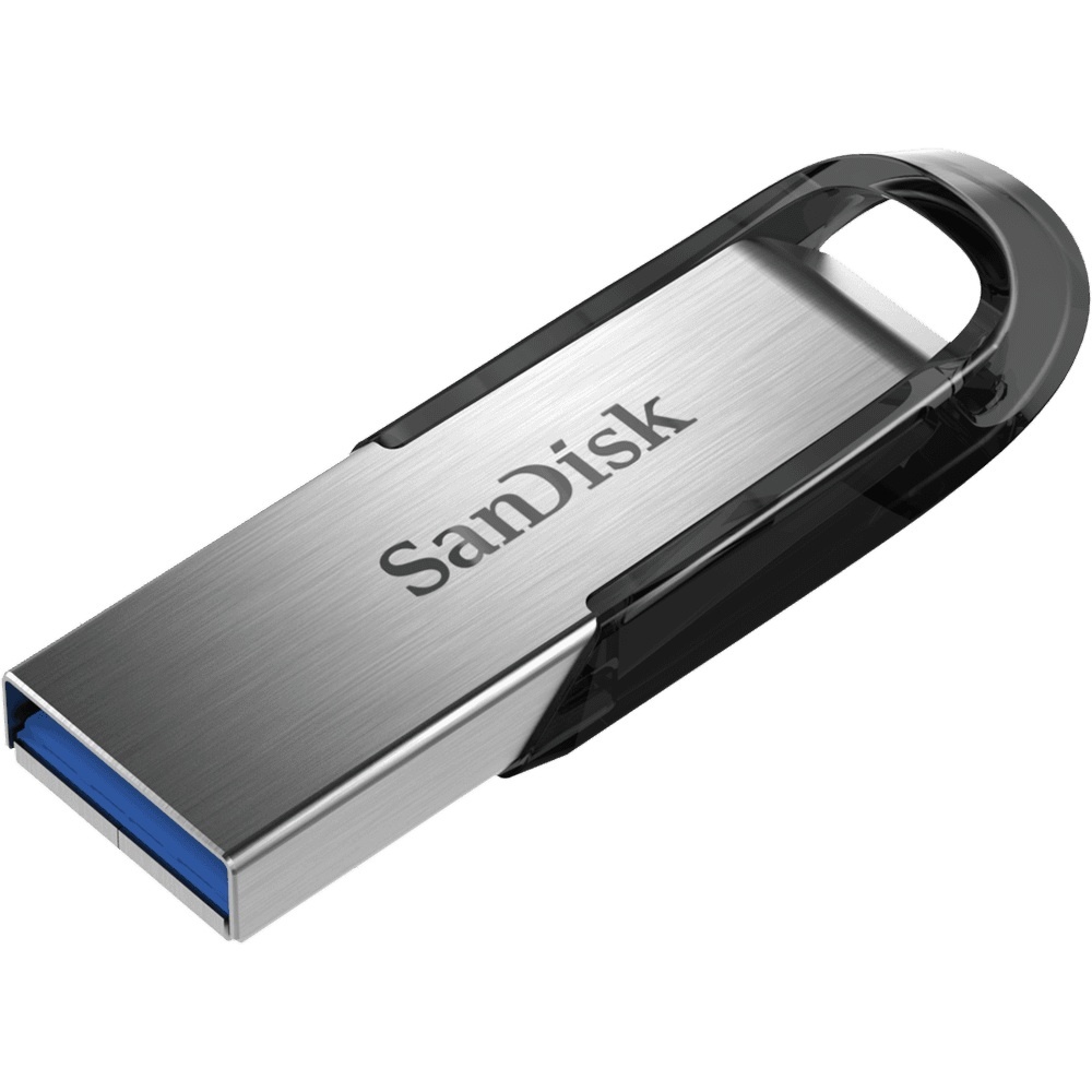Memorias USB | SANDISK SDCZ73-128G-G46 — Memoria USB Ultra Flair, 128GB, USB-A 3.0, Lectura 150MB/s, Escritura 150MB/s, Negro/Plata
