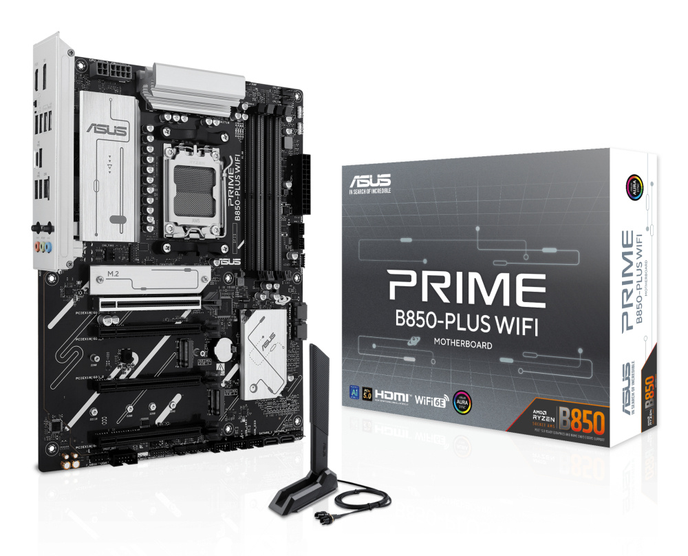 Tarjetas Madre | ASUS 90MB1L80-MVAAY0 — Tarjeta Madre PRIME B850-PLUS WIFI, ATX, Socket AM5, AMD B850, 256GB DDR5, HDMI/DP para AMD