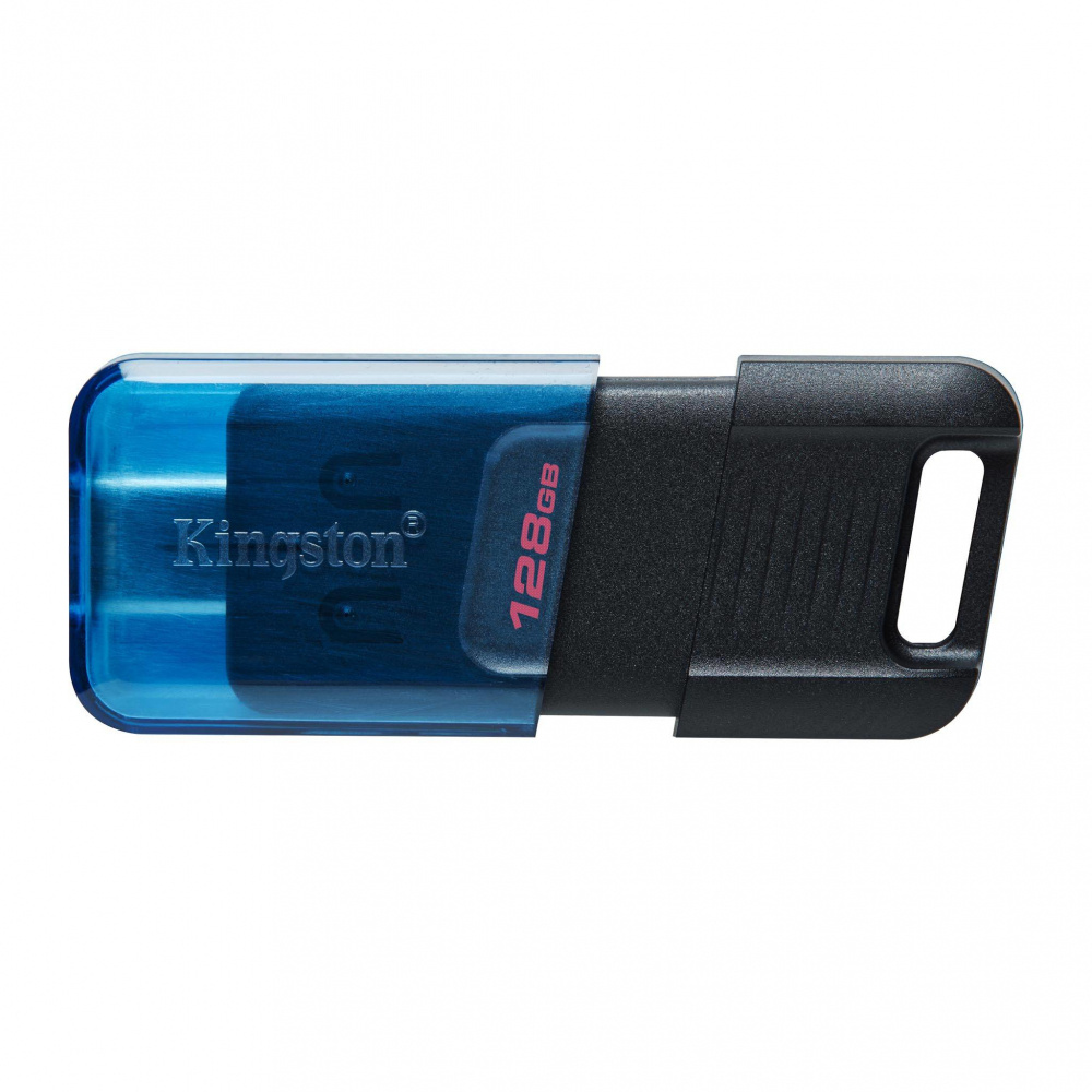 Memorias USB | KINGSTON DT80M/128GB — Memoria USB DataTraveler 80 M, 128GB, USB-C 3.2, Lectura 200MB/s, Negro/Azul