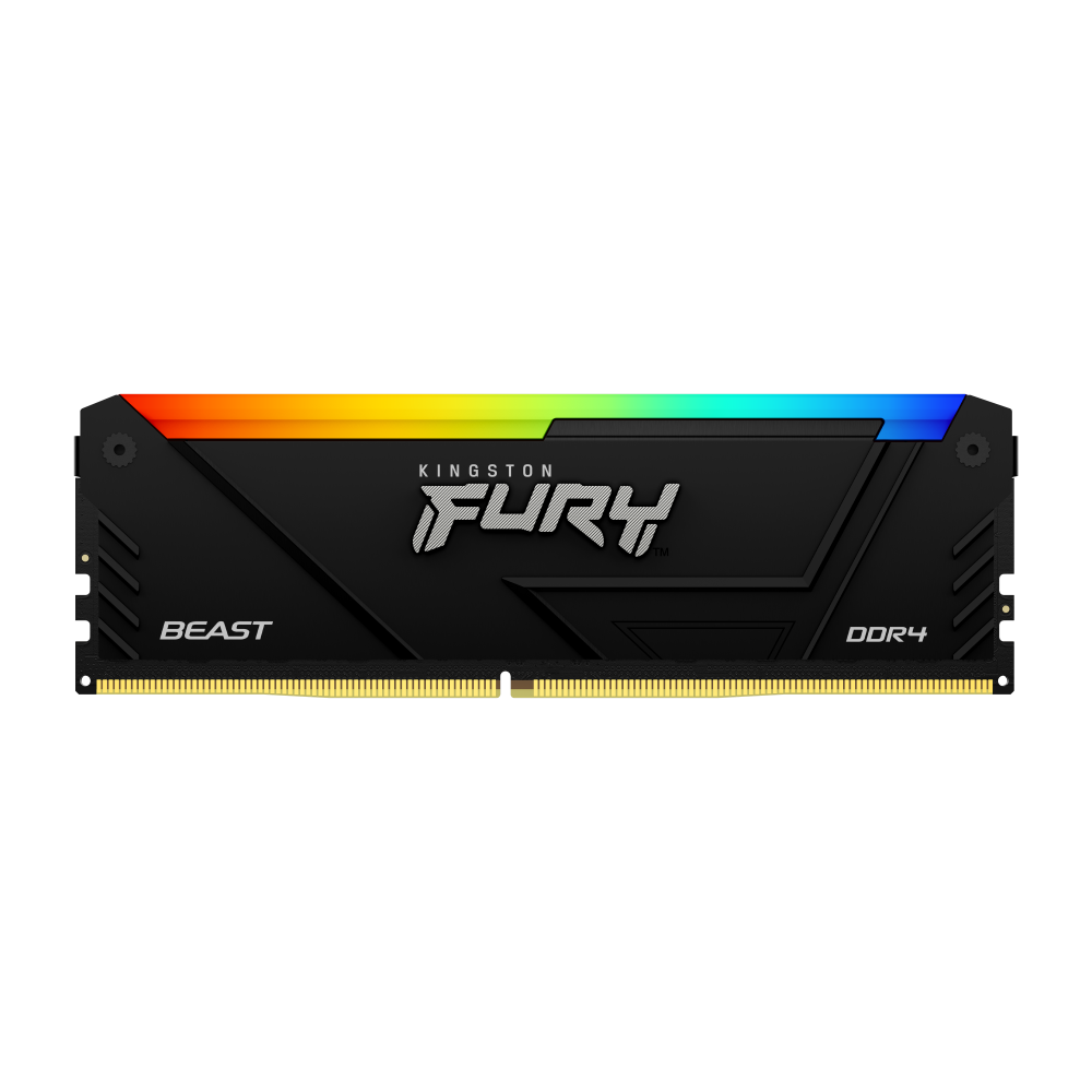 Memorias RAM para PC | KINGSTON KF432C16BB2A/8 — Memoria RAM FURY Beast RGB DDR4 DDR4, 3200MHz, 8GB, CL16, XMP
