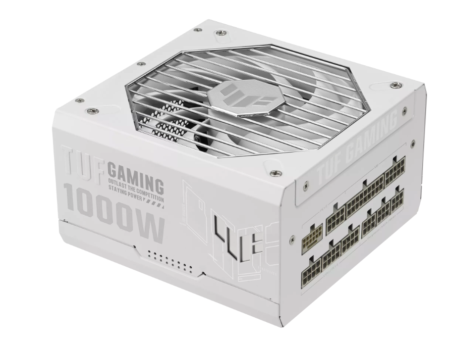 Fuentes de Poder para PC's | ASUS TUF-GAMING-1000G-WHITE — Fuente de Poder TUF Gaming 80 PLUS Gold ATX, Modular, 24-pin ATX, 12VHPWR, 120mm, 1000W