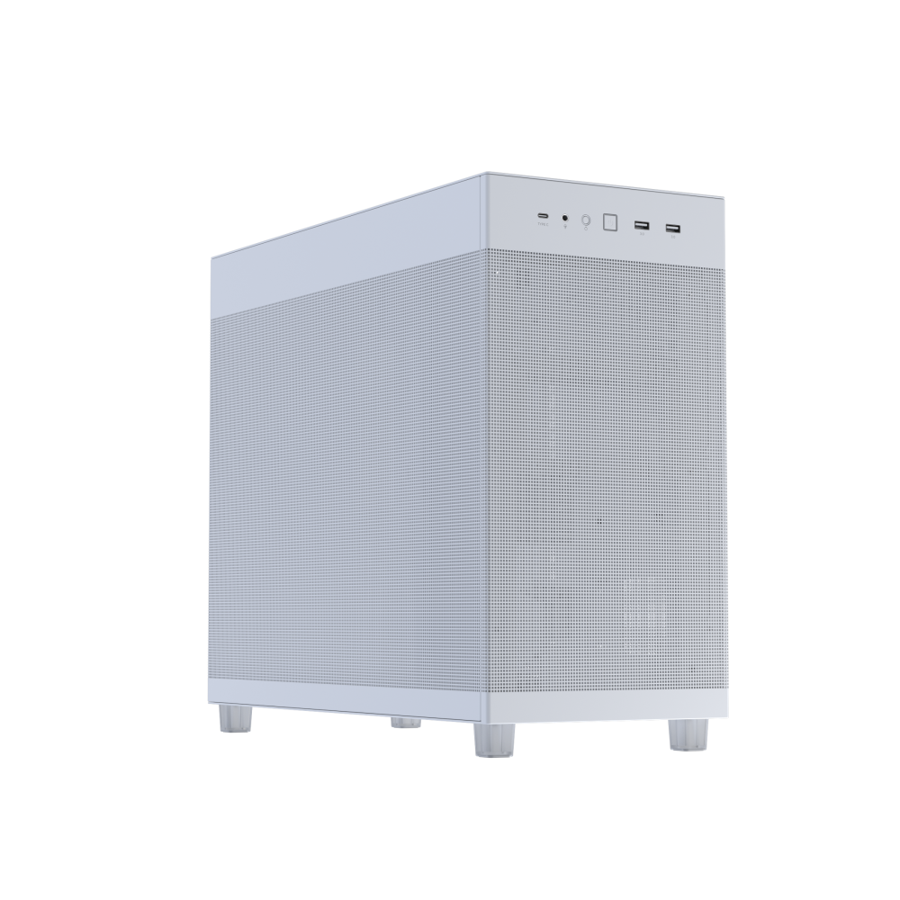 Gabinetes | ASUS PRIME AP303 MESH WHITE — Gabinete , Midi-Tower, ATX/Micro-ATX/Mini-ITX, USB 3.0, sin Fuente, 1 Ventilador Instalado, Blanco