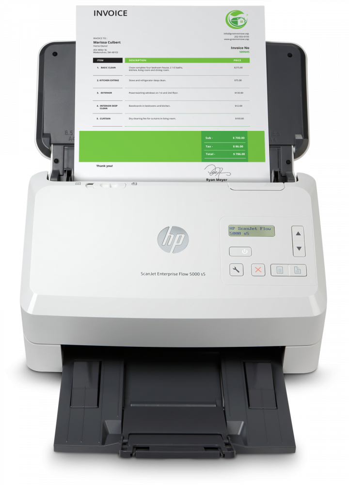 Escáneres | HP 6FW09A — Scanner Scanjet Enterprise Flow 5000 s, 600 x 600 DPI, Escáner Color, Escaneado Dúplex, USB 2.0